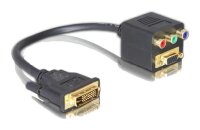 Kabel DVI 29 Stecker auf 1 x VGA + 3 x Cinch Buchse