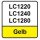 Tinte Brother LC1280Y XXL LC-450/LC-17/LC-77/LC-79Y yellow gelb Nachbau