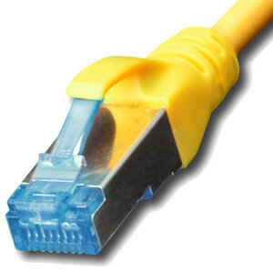 Netzwerkkabel Patchkabel Cat. 5e SF/UTP | 0,5m - 30m | Farbe und Länge wählbar! gelb 0,5m