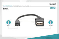 Adapter OTG Micro USB-B <-> USB-A Buchse | 0,2m