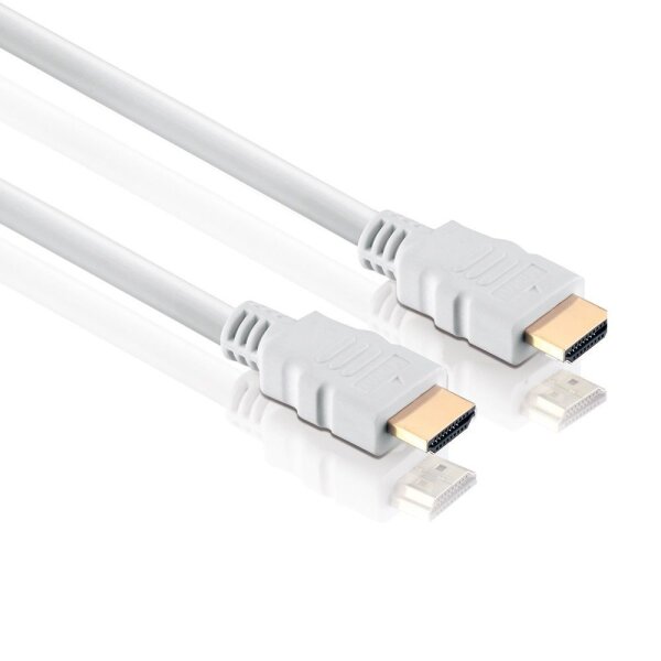 Kabel HDMI ST <> ST 0,5m Ethernet weiß