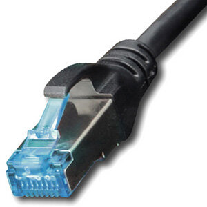 Netzwerkkabel Patchkabel Cat. 6a S/FTP | 0,5m - 50m | Farbe und Länge wählbar! schwarz 7m