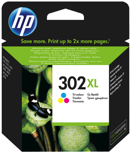 Tinte HP 302XL färbig original ca. 330 Seiten
