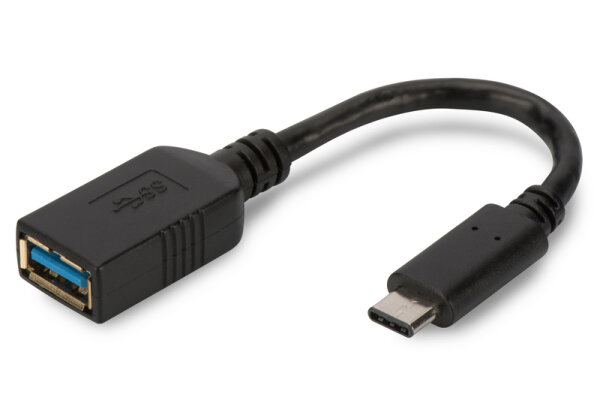 Adapter USB 3.1 Type C Stecker auf USB 3.0 Buchse schwarz