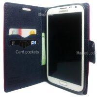 Handy Flip Cover Mercury Fancy Diary - Samsung Galaxy S9 rot blau