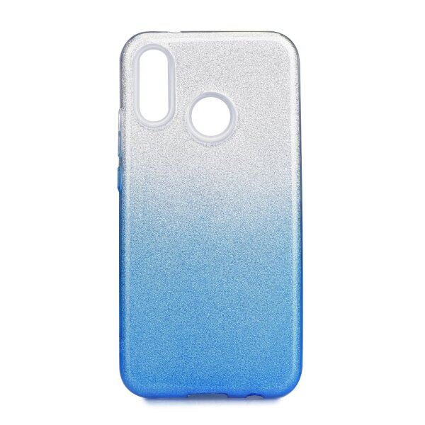 Handytasche Backcover für Samsung Galaxy A7 2018 (A750) transparent / blau