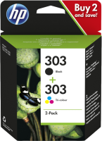 Tinte Multipack HP 303 farbig/schwarz original ca. 165...
