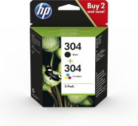 Tinte Multipack HP 304 farbe/schwarz