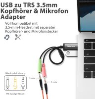 Soundkarte extern USB -> 2x 3.5mm Buchse