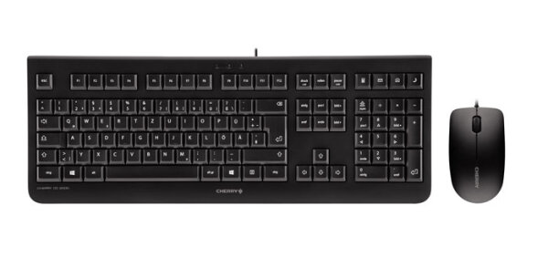 Desktop Maus Tastatur Set Cherry DC 2000 schwarz | kabelgebunden, 24,90 €