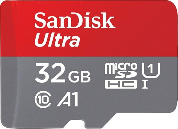 Speicherkarte Micro SDHC 32GB + SD Adapter SanDisk Ultra UHS-I U1, A1, Class 10