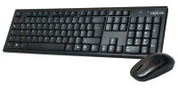 Desktop Maus Tastatur Set Logilink wireless black