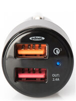 Ladegerät KFZ Quick Charge 3.0 | 2x USB-A