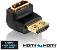 Adapter HDMI ST &lt;-&gt; HDMI BU 270&deg; Winkel, 4K, UHD