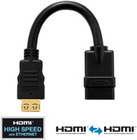 Adapter HDMI ST &lt;-&gt; HDMI BU 10cm