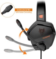 Headset Nubwo für PS4 / Xbox One / PC, 3,5mm inkl Adapter