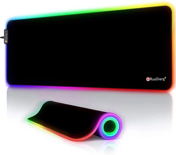 Gaming Mauspad mit RGB Beleuchtung 80x30
