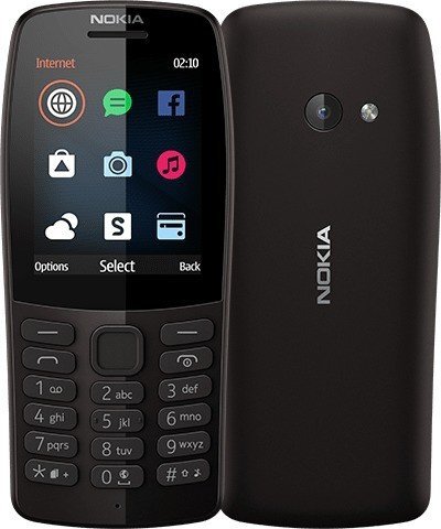 Handy Nokia 210 Dual-Sim schwarz ohne Branding