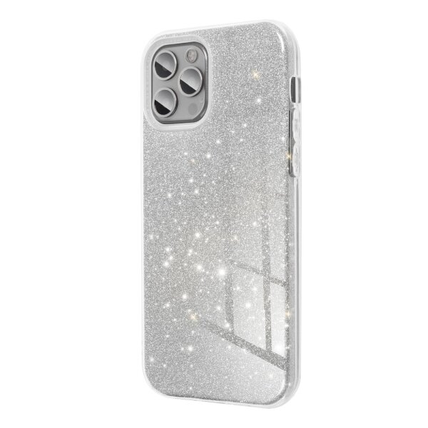 Handytasche Backcover für Samsung Galaxy A42 shining silber