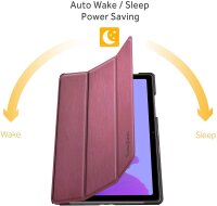 Tablet Hülle BookCover für Samsung Galaxy Tab A7 10,4" T500/505 weinrot