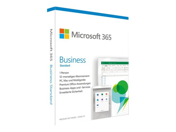 MS Office 365 Business Standard, 1 Jahres Abo, 1 User, PKC - ohne Datenträger