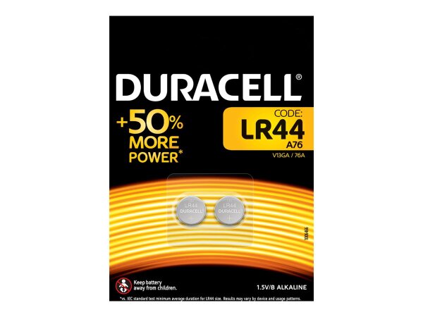 Batterie LR44/LR1154 Duracell 2er-Pack