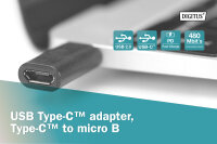 Adapter micro USB Buchse <-> USB-C Stecker