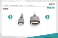 Kabel USB-C <-> HDMI 4K/30Hz 1,8m