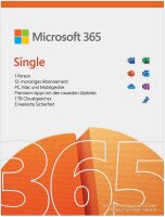 MS Office 365 Single, 1 Jahres Abo, PC/Mac, 1 User, PKC -...