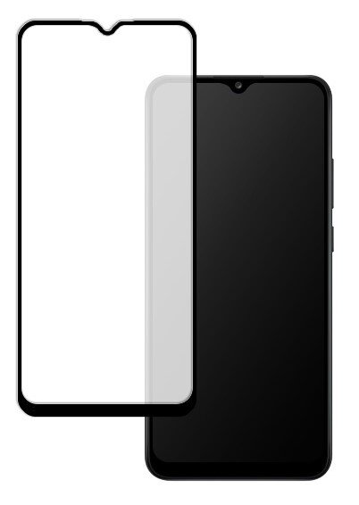 Schutzfolie Panzerglas für Samsung Galaxy A02s/A03s/M02s Full Cover schwarz