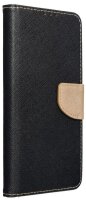 Handytasche Bookcover für Samsung Galaxy S21 Magnet schwarz/gold