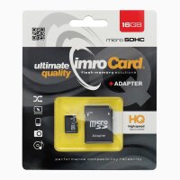 Speicherkarte Micro SDHC 16GB + SD Adapter