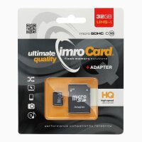 Speicherkarte Micro SDHC 32GB + SD Adapter