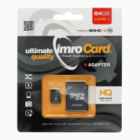 Speicherkarte Micro SDHC 64GB + SD Adapter