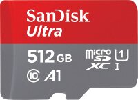 Speicherkarte Micro SDXC 512GB + SD Adapter SanDisk Ultra...