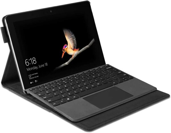 Tablet Hülle BookCover für Microsoft Surface Go 1-3 10,5" dunkelgrau