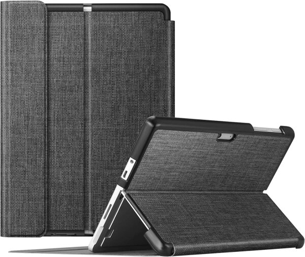Tablet Hülle BookCover für Microsoft Surface Go 1-3 10,5" grau