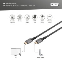 Kabel HDMI 2.1 8K/60Hz | 2m