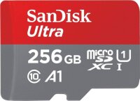 Speicherkarte Micro SDXC 256GB + SD Adapter SanDisk Ultra...