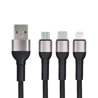 Kabel USB Lade-/Datenkabel 3in1 Lightning/Micro-USB/USB-C...