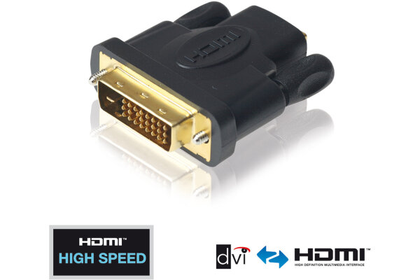 Adapter HDMI Buchse <> DVI-D Stecker