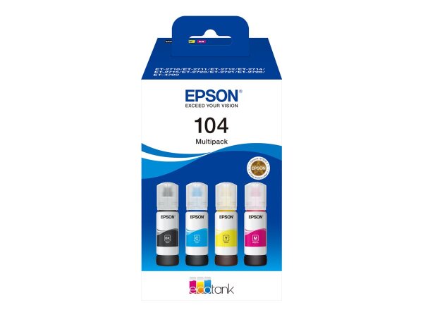 Tinte Epson 104 Multipack | C/M/Y/BK