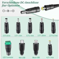 Netzteil Universal Adapter 3-12V / 2000mAh inkl. 9 Adapter