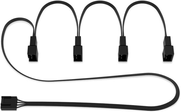 Adapter 4-Port PWM-Splitter Kabel für Lüfter mit 3- und 4-Pin | 70cm