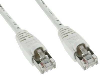 Netzwerkkabel SFTP 0,5m grau gekreuzt