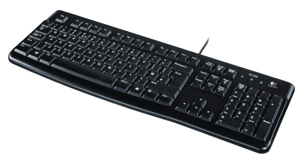 Tastatur Logitech Keyboard K120 for Busi.Win10[DE]black